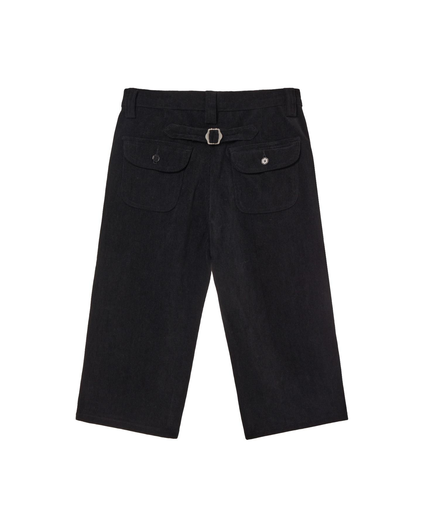 STAR PATCH CAPRI CORDUROY PANTS [BLACK]