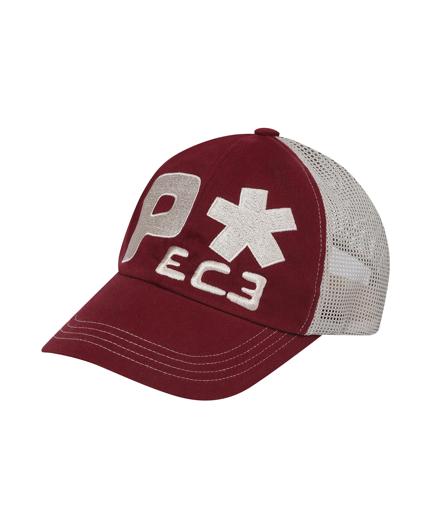 Piece Big Logo Mesh Ball Cap [Bugandy]