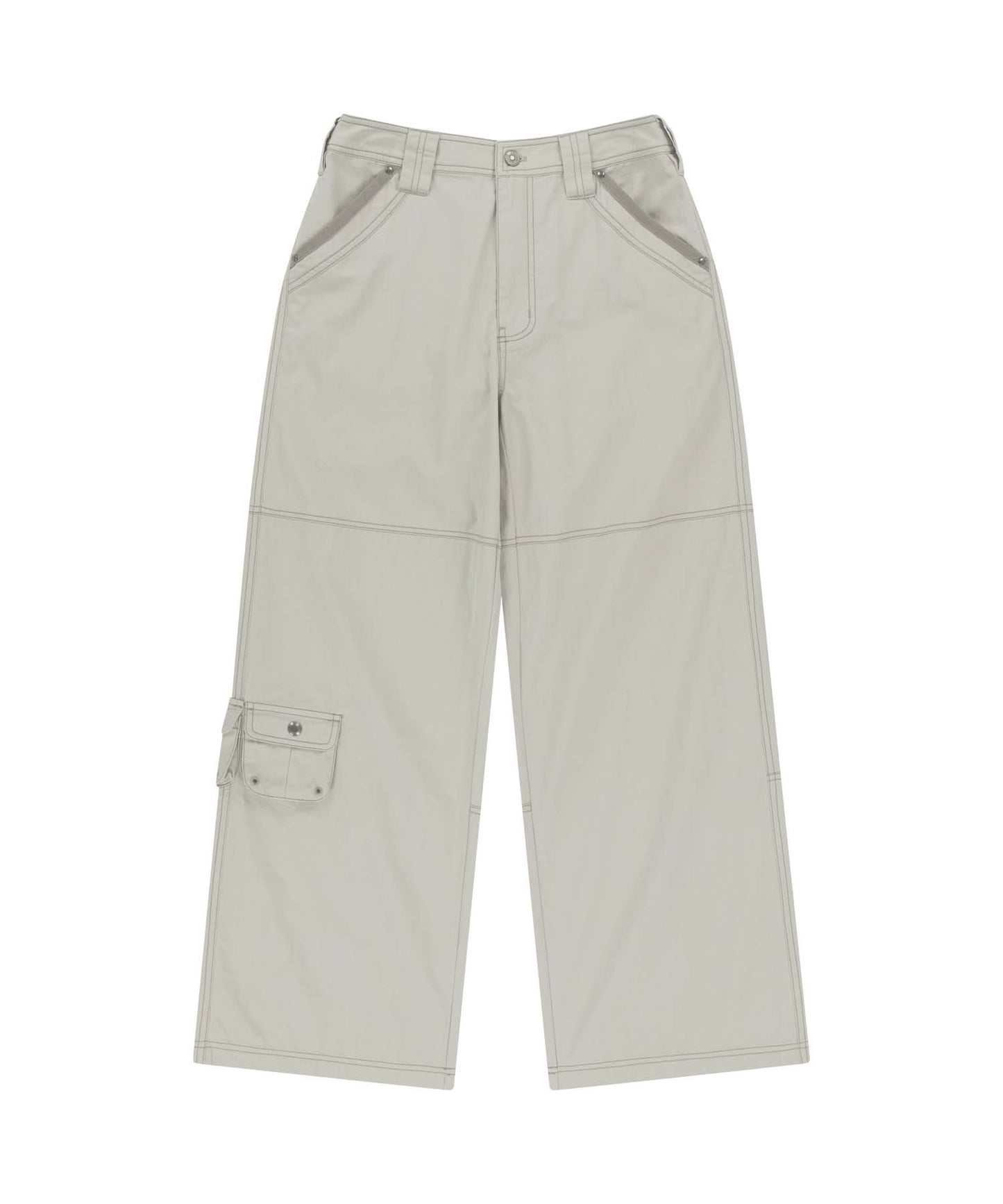 SNAP WORK PANTS LIGHT BEIGE 