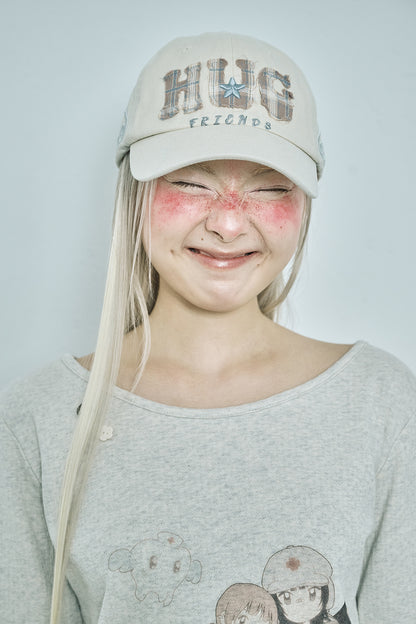 HUG friends cap (Cream)