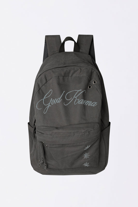 Karma Vintage Backpack Charcoal