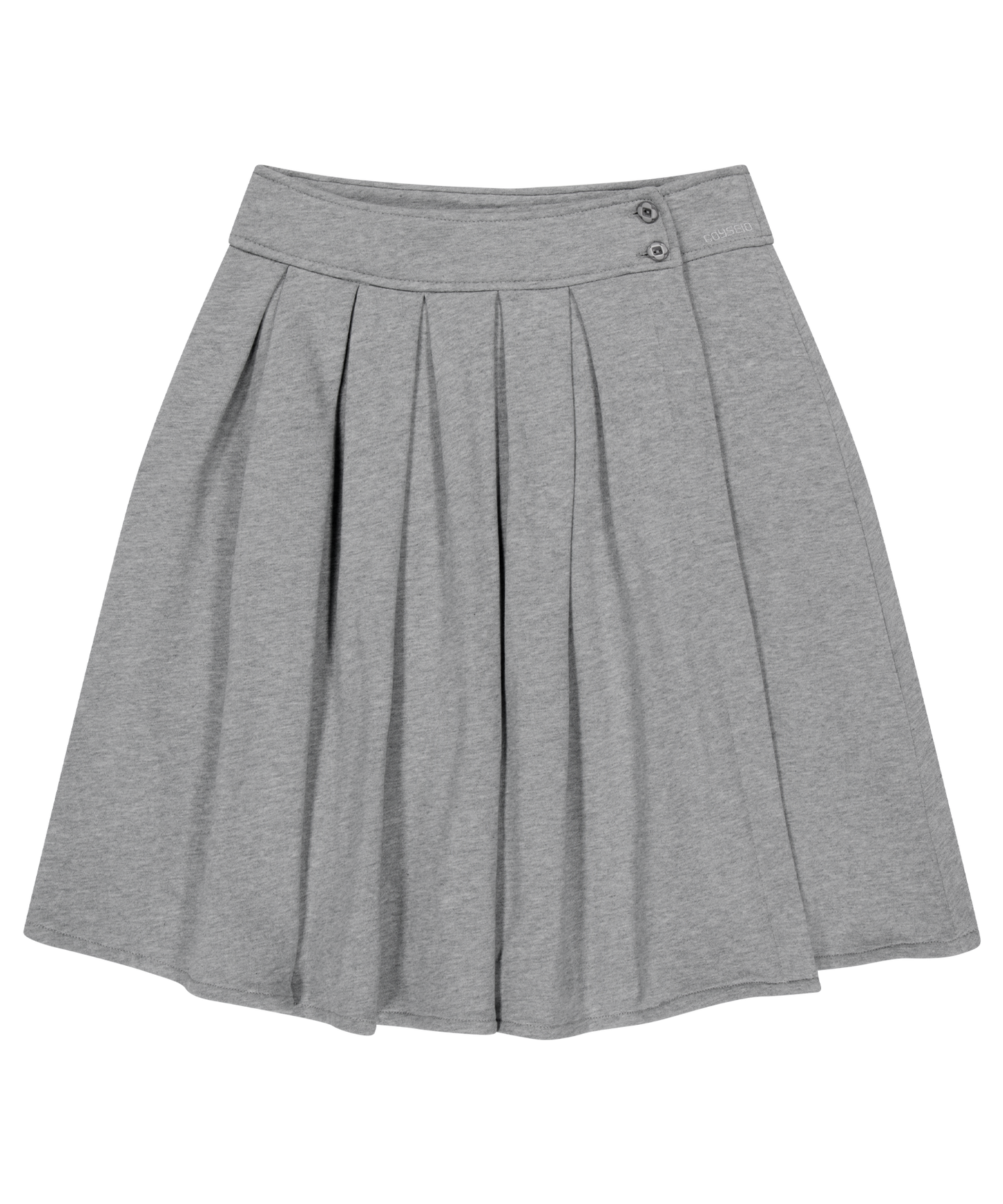 COZY SWEAT WRAP SKIRT MELANGE GRAY