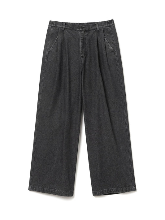 Easy Drop Denim Pants [Black]