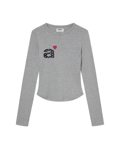 DOT SMALL LETTER L/S [MELANGE GREY]