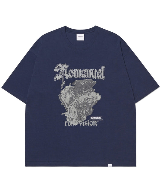 NM ENGINE T-SHIRT - DARK NAVY