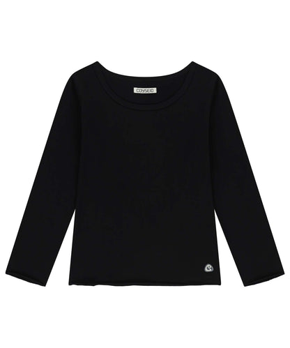 BACK CIRCLE CAPRI SLEEVES BLACK