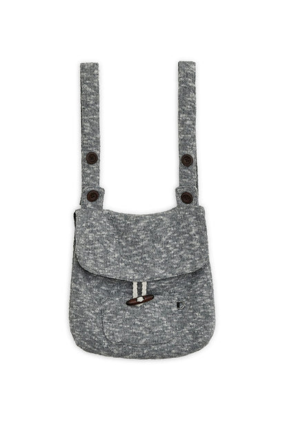 Knitted duffle button back-pack (Gray)