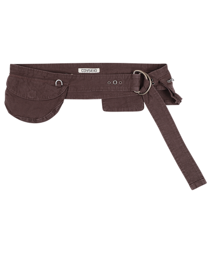 WASHED COTTON BELT BAG WINE
