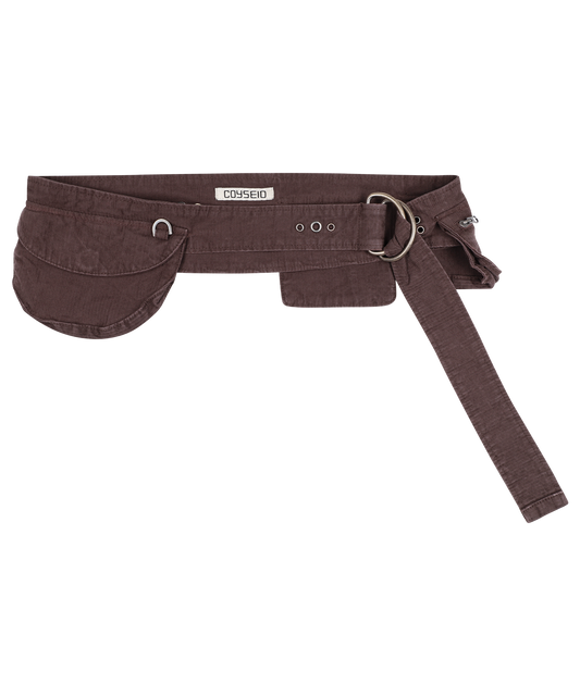 WASHED COTTON BELT BAG WINE