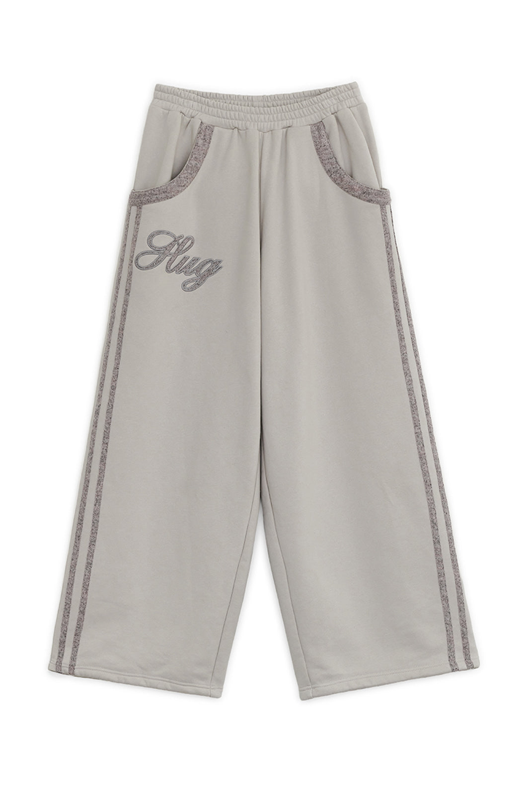 Cross patch jogger pants (Oatmeal)