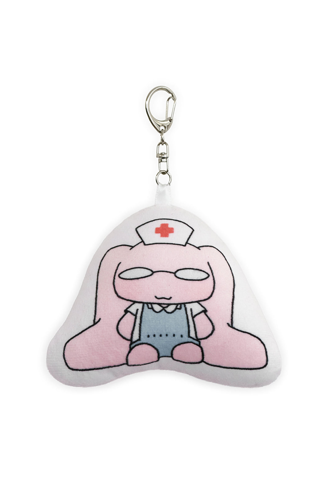 HUGYOURSKIN X JUBA cushion key-ring (Nerdy usagi)