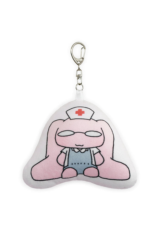 HUGYOURSKIN X JUBA cushion key-ring (Nerdy usagi)