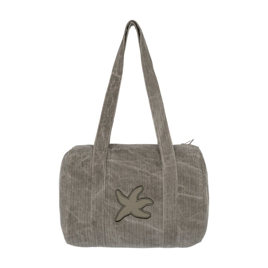 TCM corduroy starfish mini duffle bag (brown)