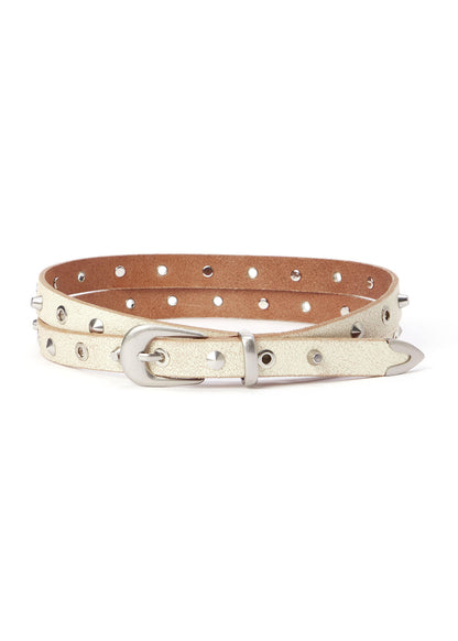 WESTERN CRACK LEATHER BELT / 2 Color