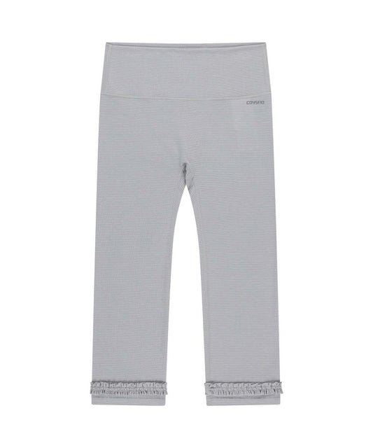 STRIPE ROUGH LEGGINGS LIGHT GRAY