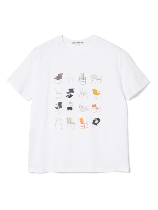 Line Chair T-Shirts [White]