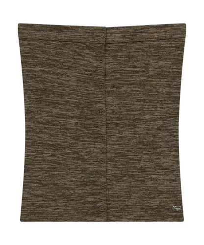 KNIT TUBE TOP BROWN