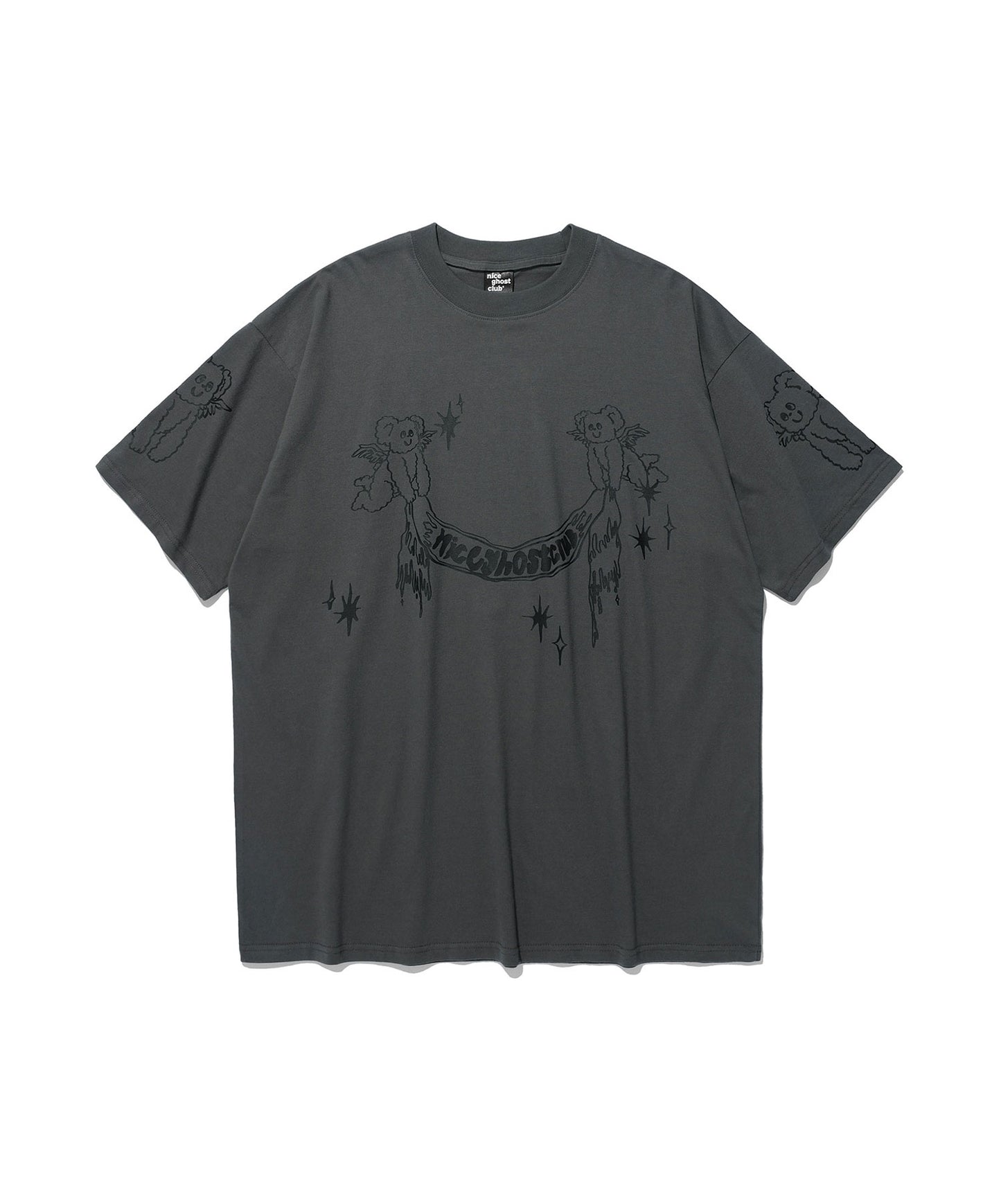 HEAVENLY BEAR ANGEL BIG BIG TEE
[CHARCOAL]