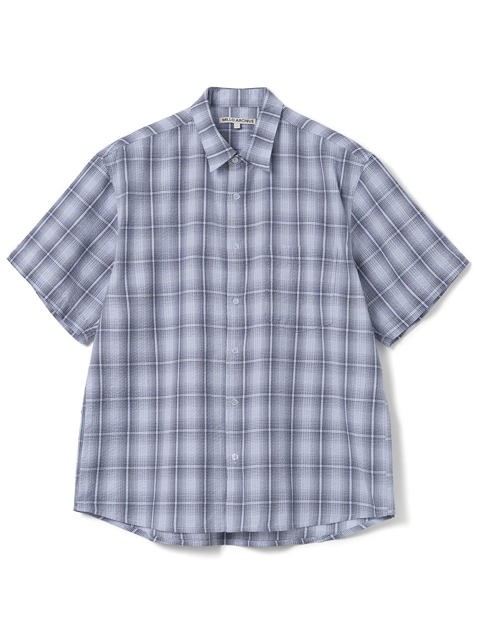 Wade Pattern Half Shirts [Powder Blue]