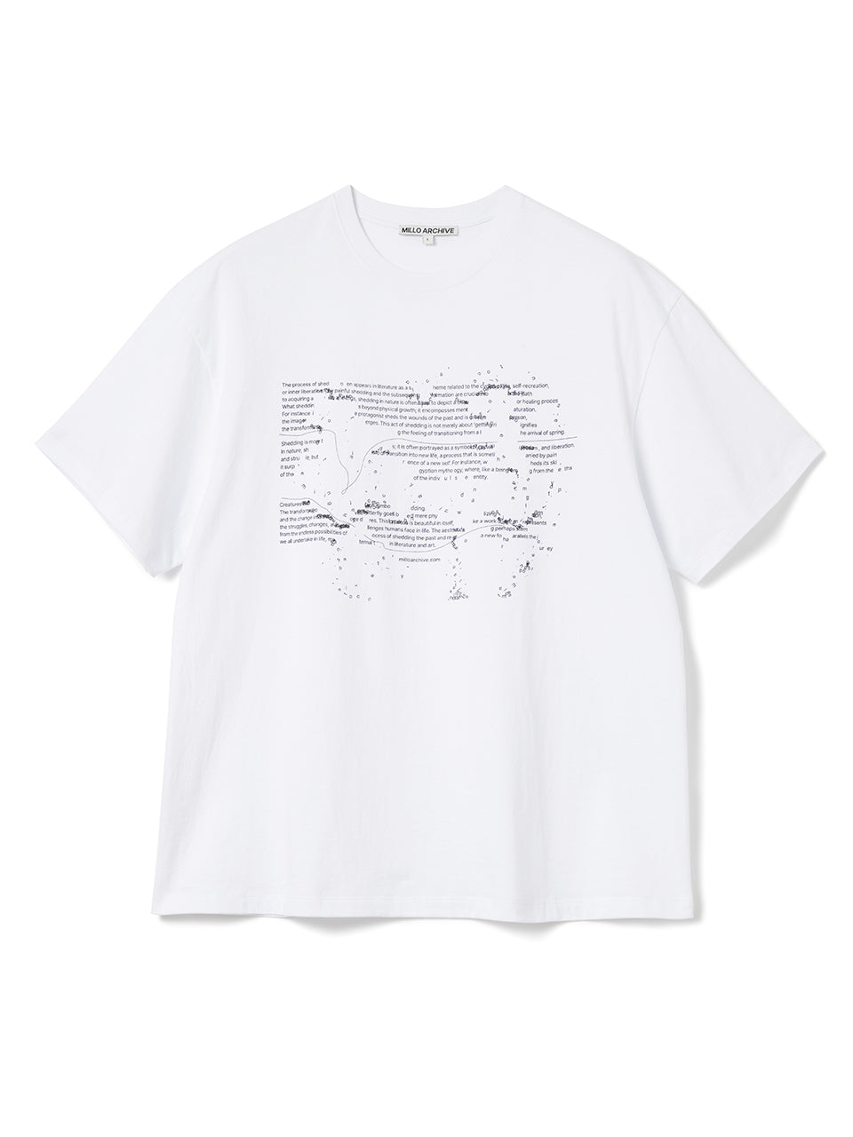 Scatter Typo T-Shirts [White]