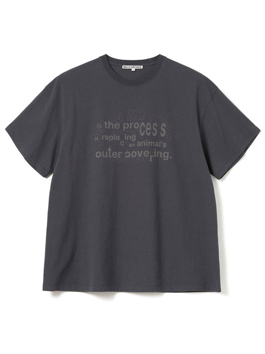 Typo Layered T-Shirts [Midnight Black]