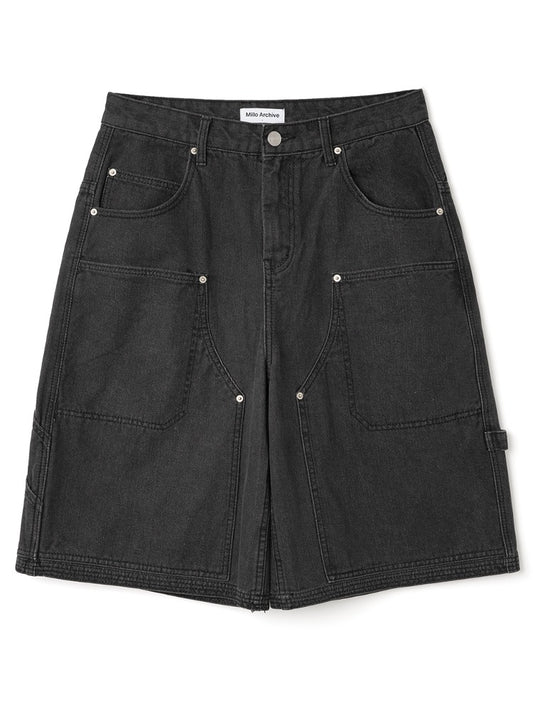 Carpenter Bermuda Pants [Washed Black]