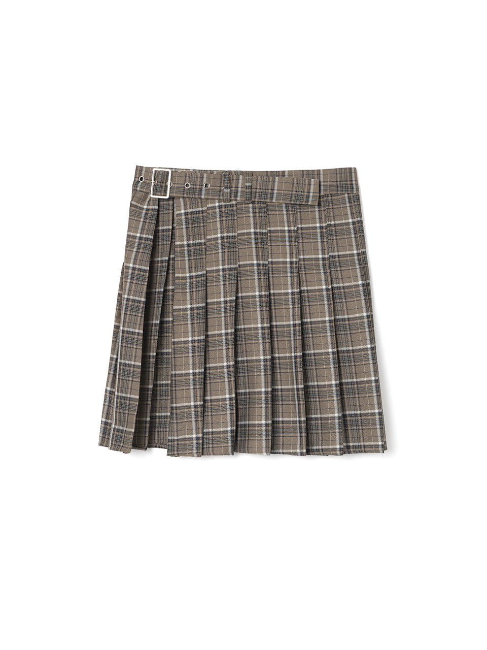 Pleated Wrap belt [Brown]