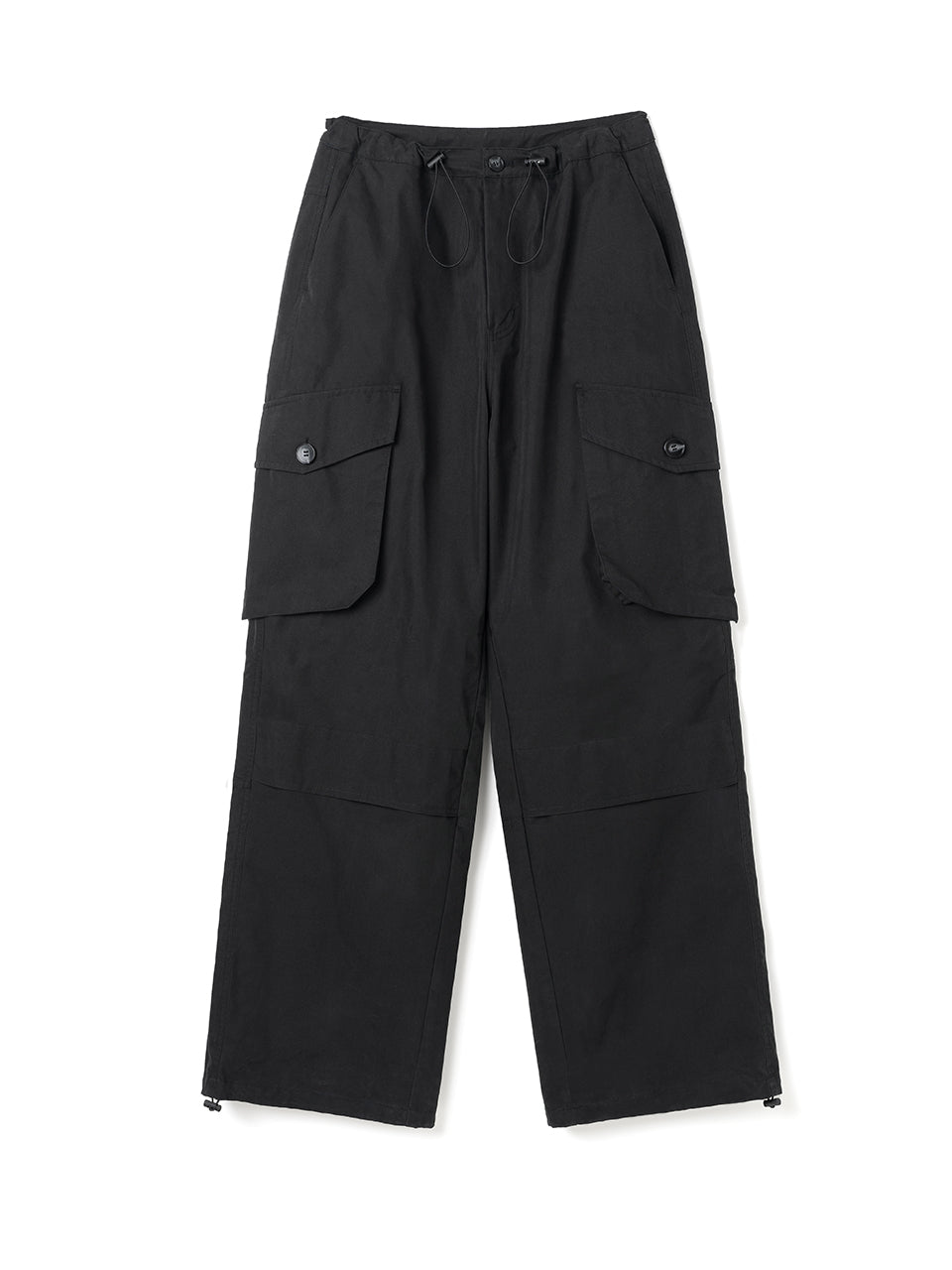 Wide Cargo Pants [Black]