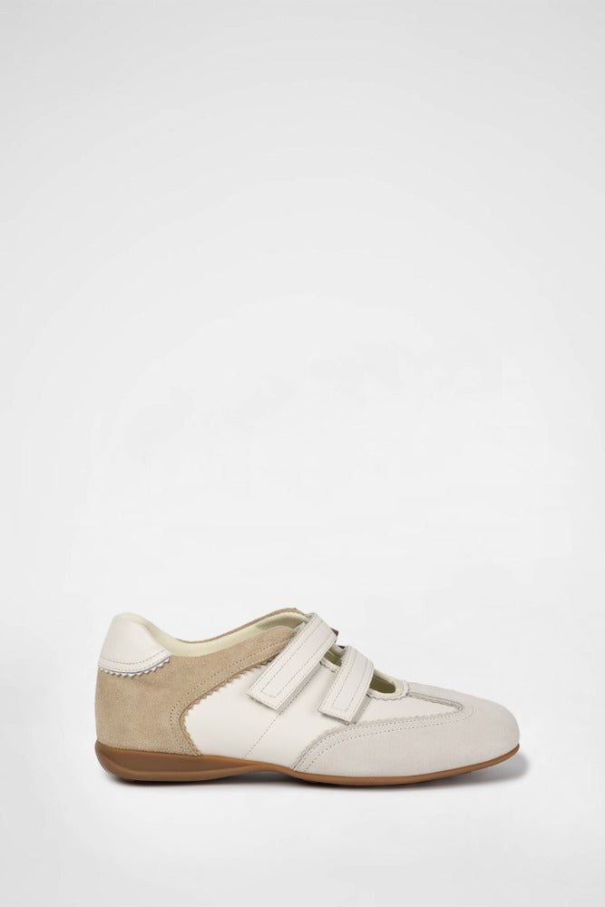 TWIN VELCRO MARY JANE SNEAKERS / IVORY 