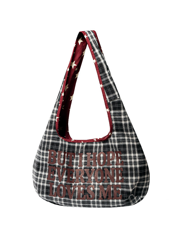 LSC REVERSIBLE STAR SHOULDER BAG / RED
