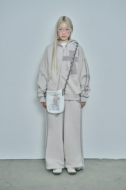 HUGYOURSKIN X JUBA printed mini bag (White)