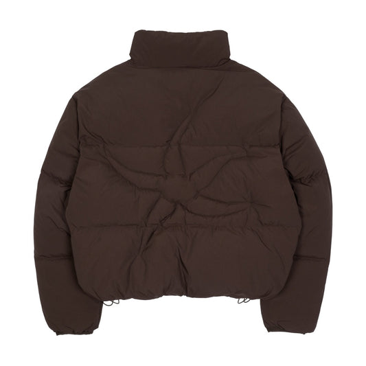 TCM starfish logo puffer jacket (brown)