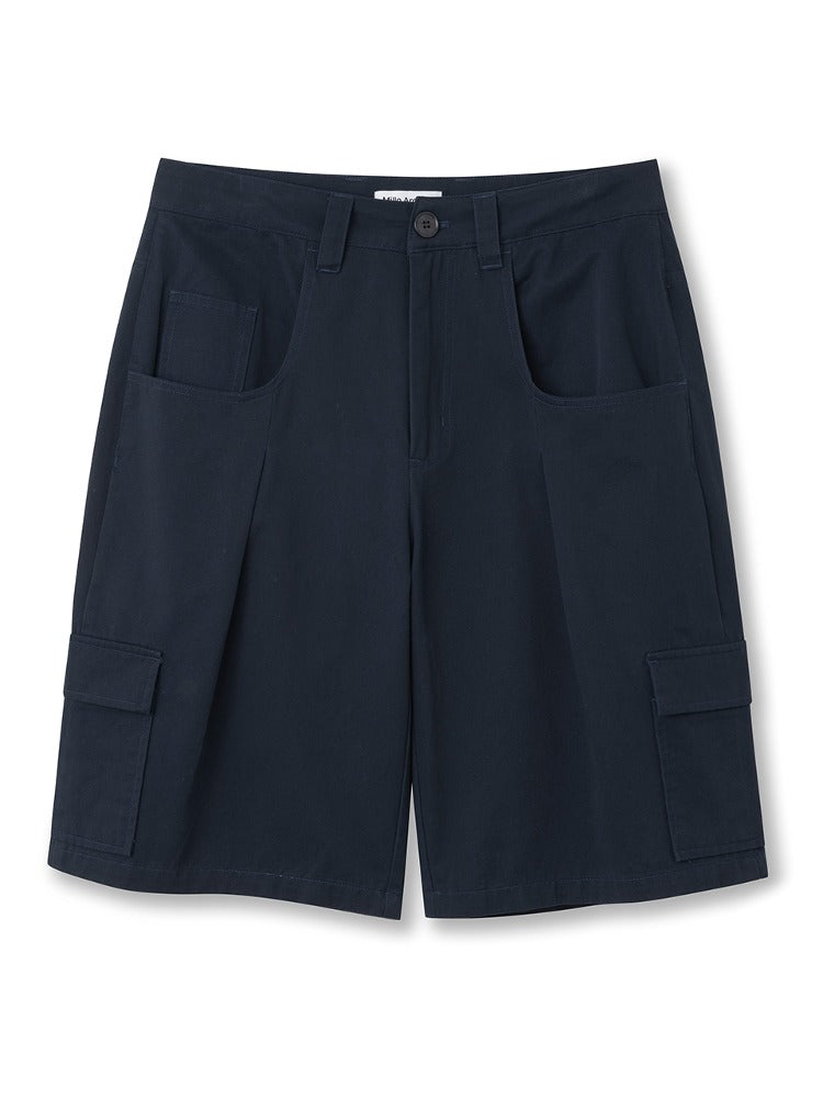 Bermuda Chino Cargo Pants [Navy]