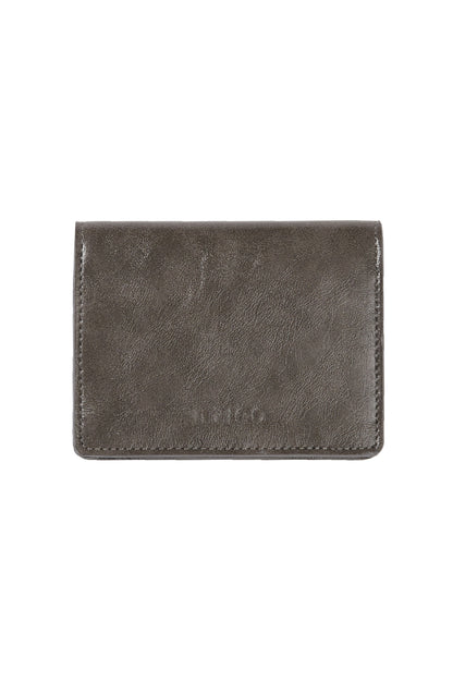 Letter Fold Card Wallet Charcoal