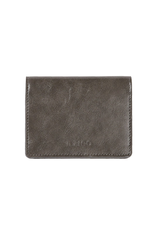 Letter Fold Card Wallet Charcoal