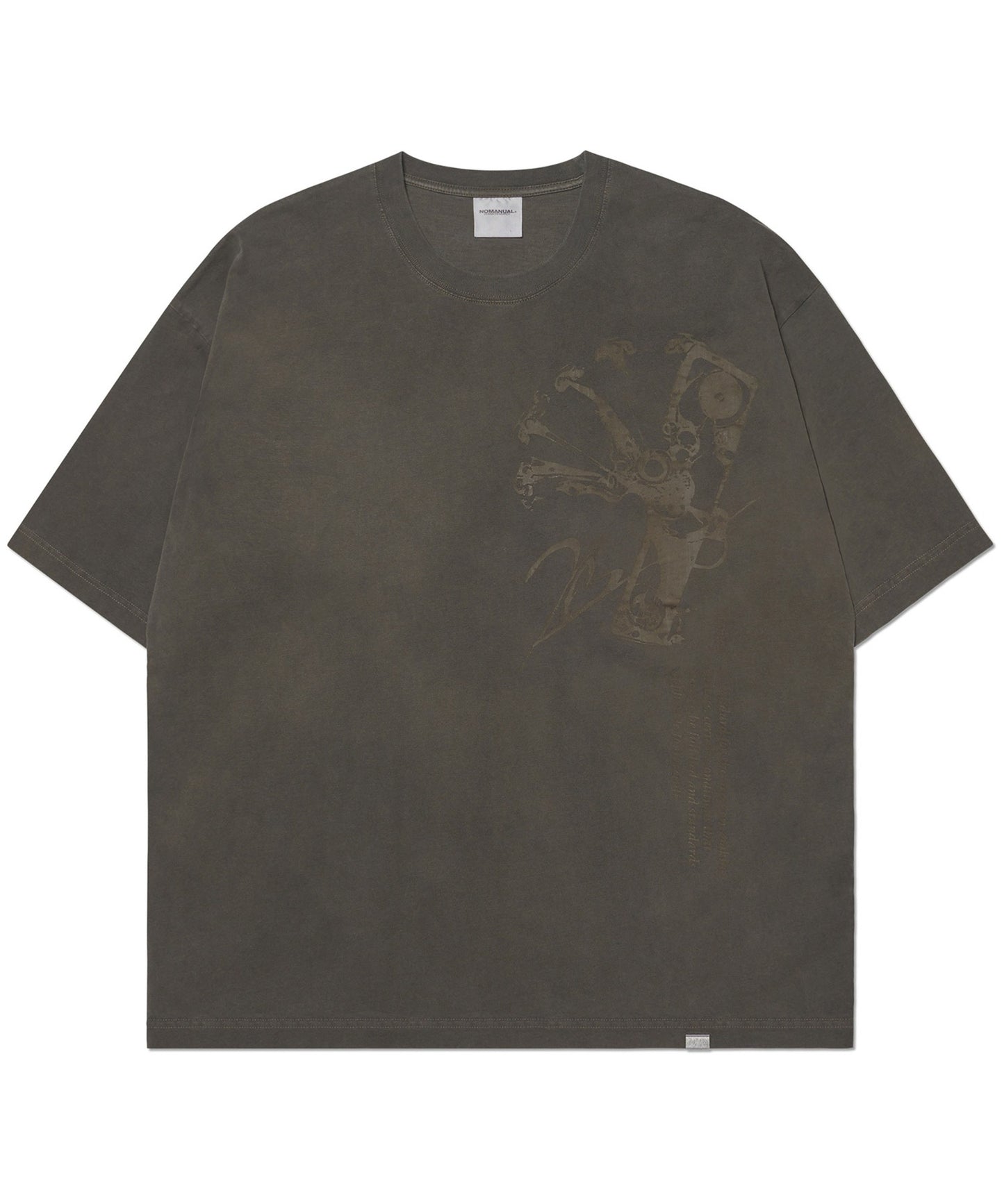 GEAR MANUAL GRAPHIC T-SHIRT - DEEP KHAKI