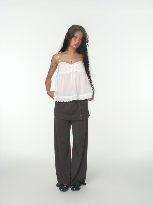 SOLAR STITCH SLEEVELESS WHITE