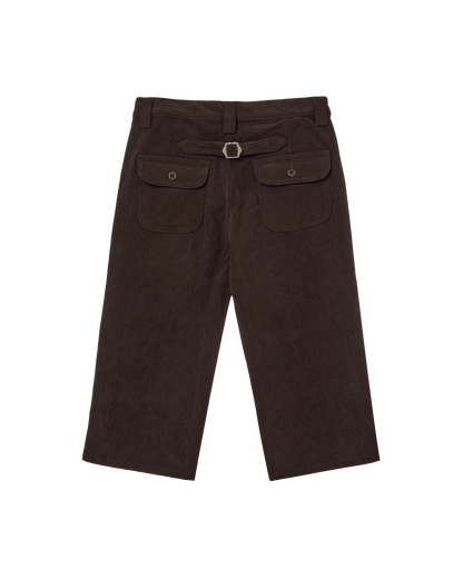 STAR PATCH CAPRI CORDUROY PANTS [BROWN]