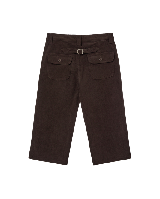 STAR PATCH CAPRI CORDUROY PANTS [BROWN]