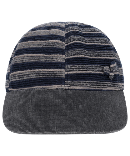 PEACH STRIPE CAP NAVY