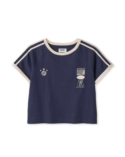 ATHLETE STRIPE HALF T-SHIRTS / 2 Color