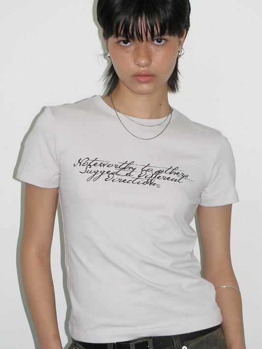 Doodlely T-Shirt [Light Gray]