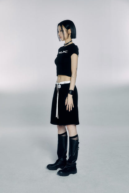 [Worn by Aespa Giselle] MLK LOGO RIBBON T-SHIRT / 2 COLOR