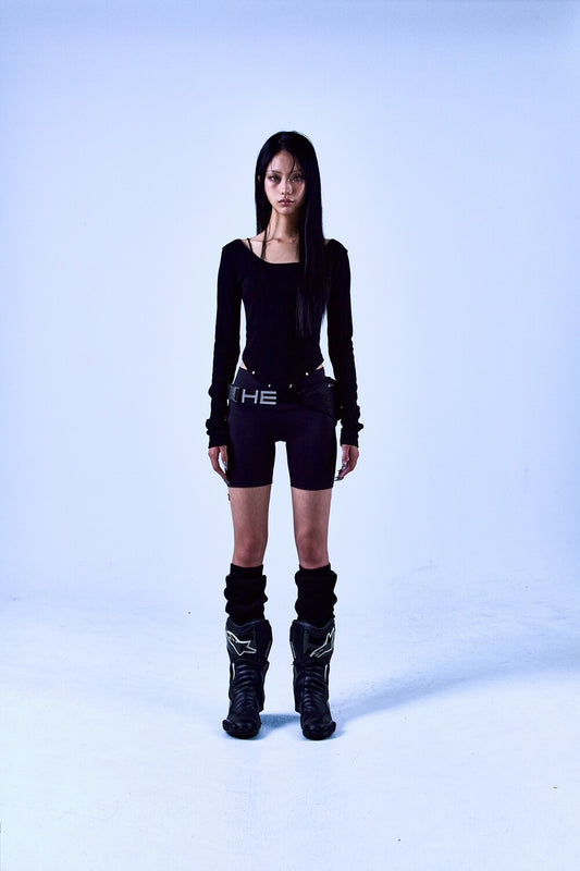 [Worn by STAYC Jay] 6 STUD CORSET T-SHIRT / 2 COLOR